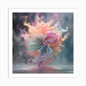 Abstract Flower 1 Art Print