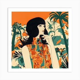 Hawaiian Girl Art Print