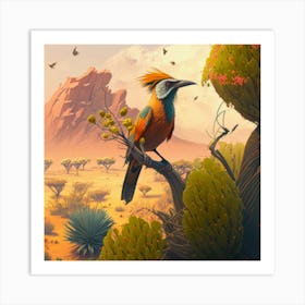 Bird In The Desert 1 Art Print