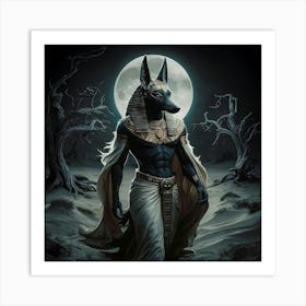 Anubis artwork Art Print