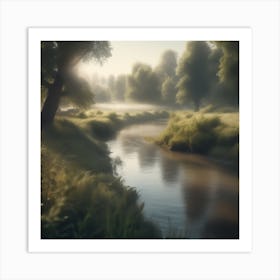 Misty Morning 5 Art Print