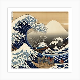 The Great Wave Off Kanagawa Image 2 Art Print