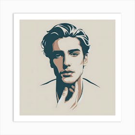 Portrait Of A Young Man Art Print