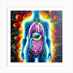 Organs Of The Human Body 13 Art Print