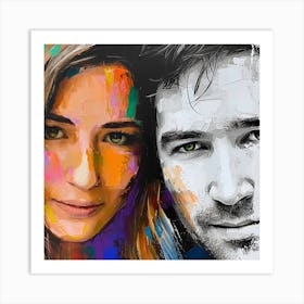 Portrait Of A Couple 3 Art Print