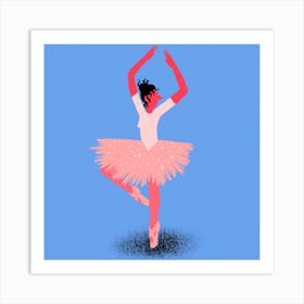 Ballerina Square Art Print