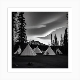 Teepee Camp 1 Art Print