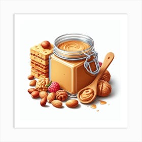 Peanut Butter Jar Art Print