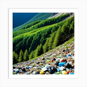 Garbage In The Mountains 9 Art Print