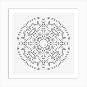 Iron Mandala 06 Art Print