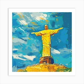 Christ The Redeemer Statue Art Print