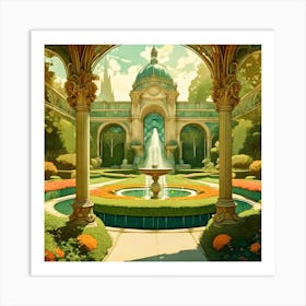 Palace Gardens Art Print