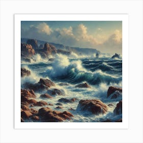 Stormy Sea Art Print