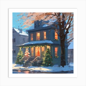 Christmas House 30 Art Print