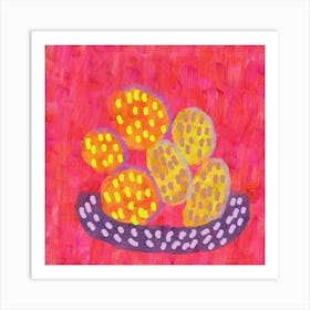 Yellow Eggs In A Bowl Art Print