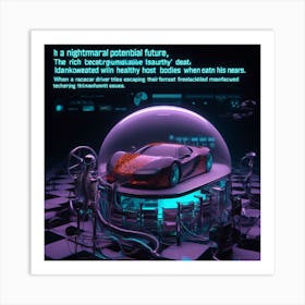 Futuristic Car 14 Art Print