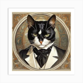 Handsome Cat Art Print