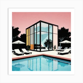 House By The Pool 5 Art Print