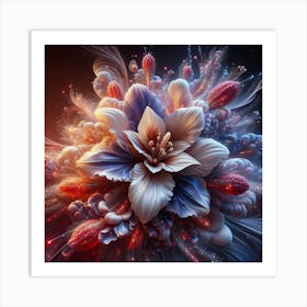 Fractal Flower 1 Art Print