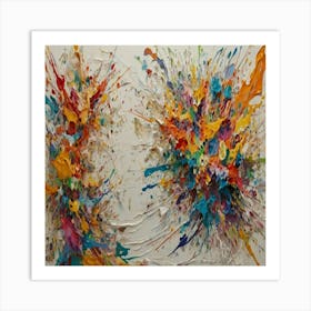 Colorful Splashes Art Print