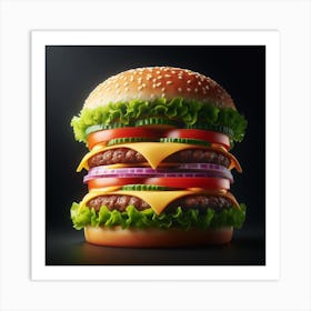 Burger2 Art Print