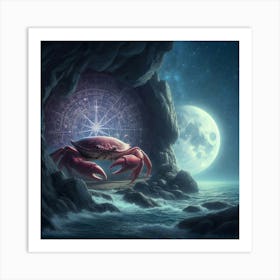 Crab In The Cave 17 Art Print