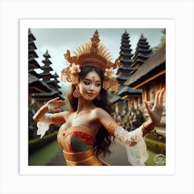 Indonesian Dancer Art Print