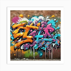 Graffiti Wall Art Art Print