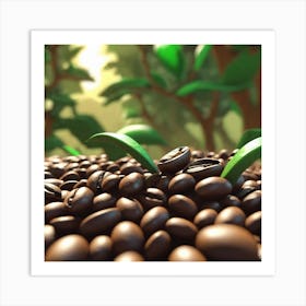 Coffee Beans 92 Art Print