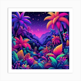 Tropical Jungle 1 Art Print