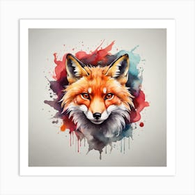 Fox Painting Art Print