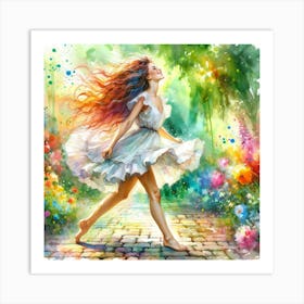 Flower Dancer Art Print