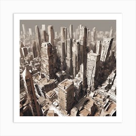 Futuristic Cityscape 2 Art Print