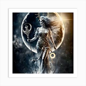 Goddess Of The Moon Art Print