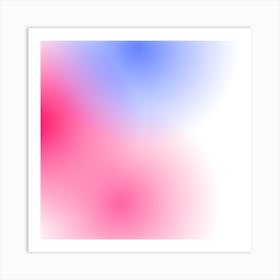 Abstract Pink And Blue Blurred Background Art Print