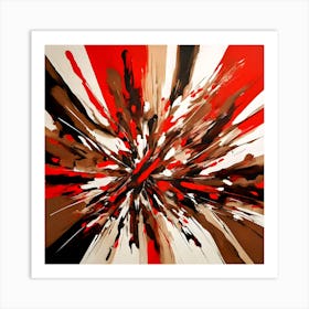 Abstract flower Art Print