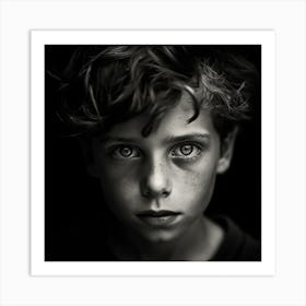 Portrait Of A Boy Art Print