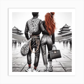 Chinese Couple Art Print