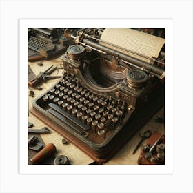 Old Typewriter 2 Art Print