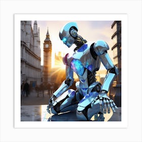 Futuristic Robot 21 Art Print