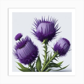 Thistle myluckycharm Art Print