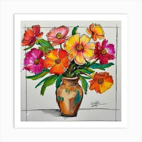 Flowers In A Vase Art Print