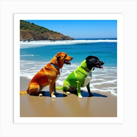 Perros Bizarros Art Print