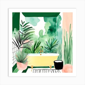 Jungle In My Bathtub 02 Art Print