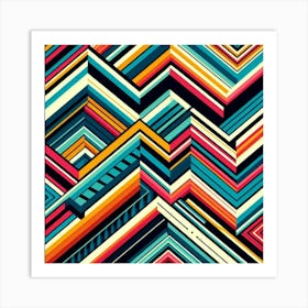 Abstract Geometric Pattern 32 Art Print