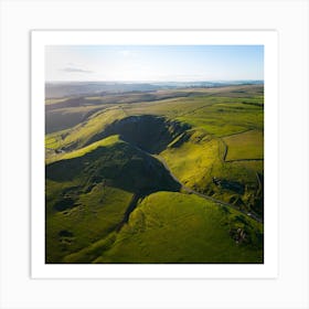 Aerial View Of The Dales 13 Art Print