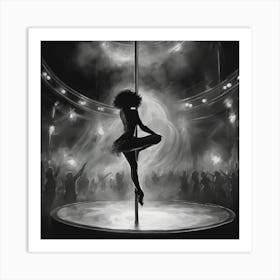 Pole Dancer Art Print