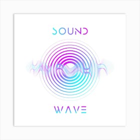 Abstract Sound Wave 4 Art Print