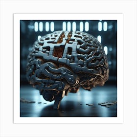 Robot Brain 11 Art Print