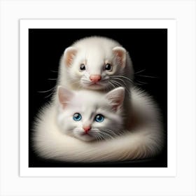 Ferrets 1 Art Print